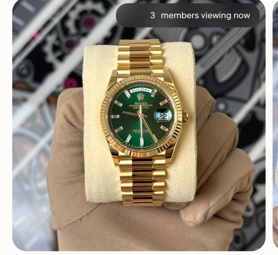 Rolex Day-Date — Green Dial 18K